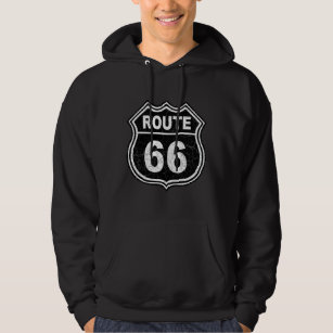Route 66 Distressed Hoodie