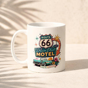 Route 66 Dream Drive Morning Travel Vibe Coffee Mug