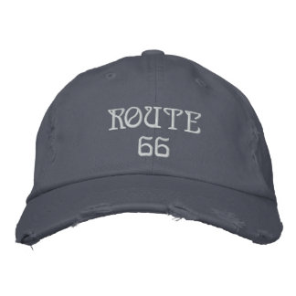 route 66 embroidered hat