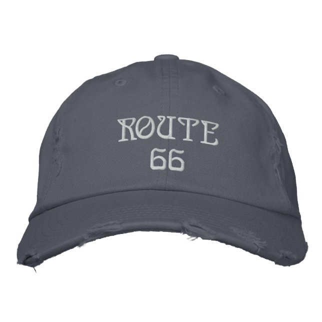 route 66 embroidered hat (Front)