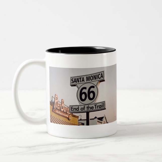 Route 66 End Two-Tone Coffee Mug (Left)
