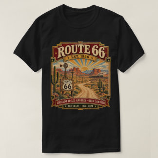 Route 66 Est. 1926 Vintage Centennial T-Shirt