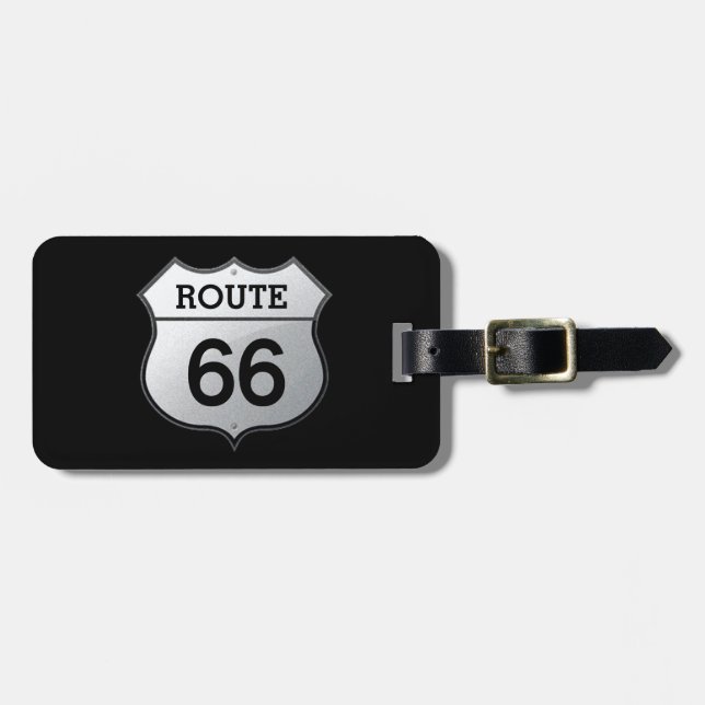 Route 66 - étiquette bagage (Devant horizontal)