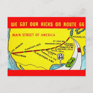 Route 66 - Got our Kicks Postcard