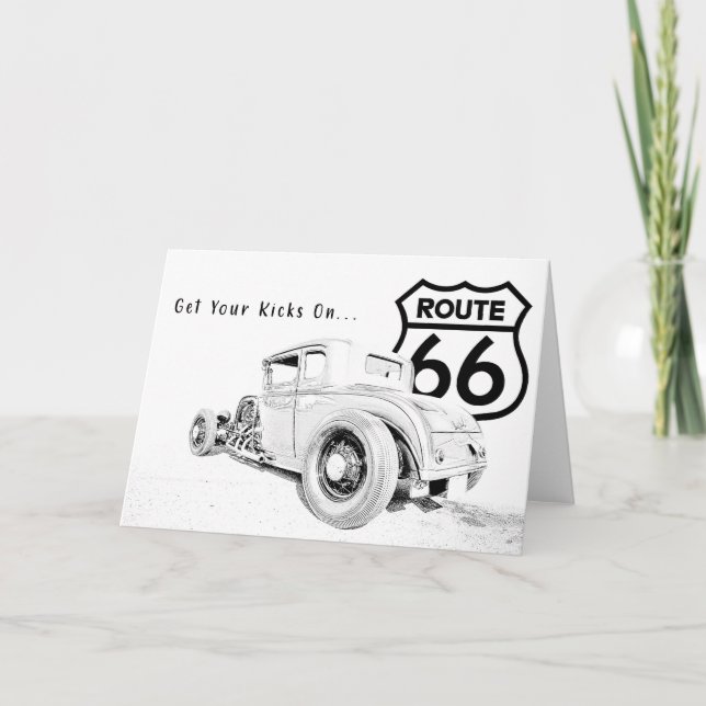 Route 66 Greeting Card (Front)