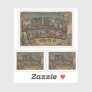 Route 66 Holiday Wishes Laptop Decor