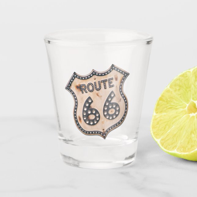 Route 66 iconic shot glasses (Front)
