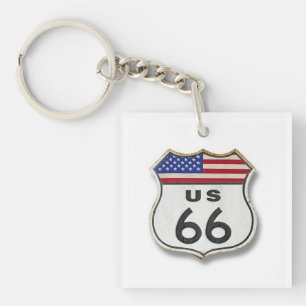 Route 66 in 3D Keychain