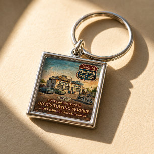 Route 66 Joliet Towing Key Keepsake Keychain