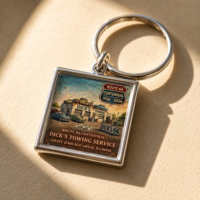 Route 66 Joliet Towing Key Keepsake Keychain (Creator Uploaded)