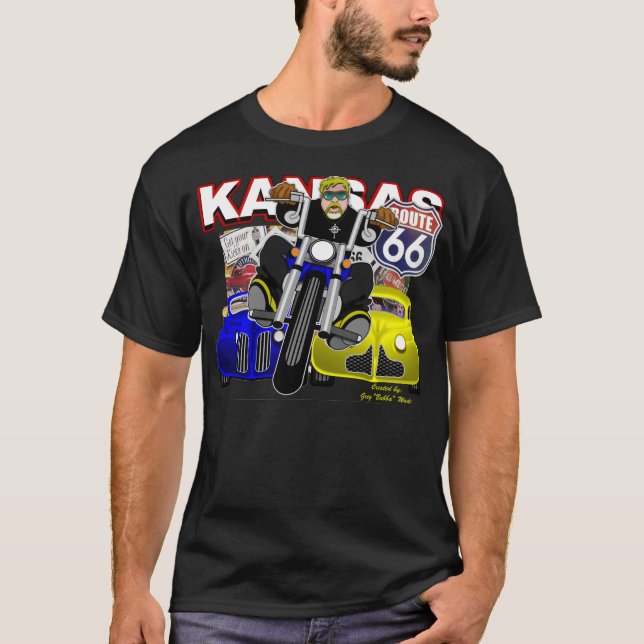ROUTE 66 KANSAS T-Shirt (Front)