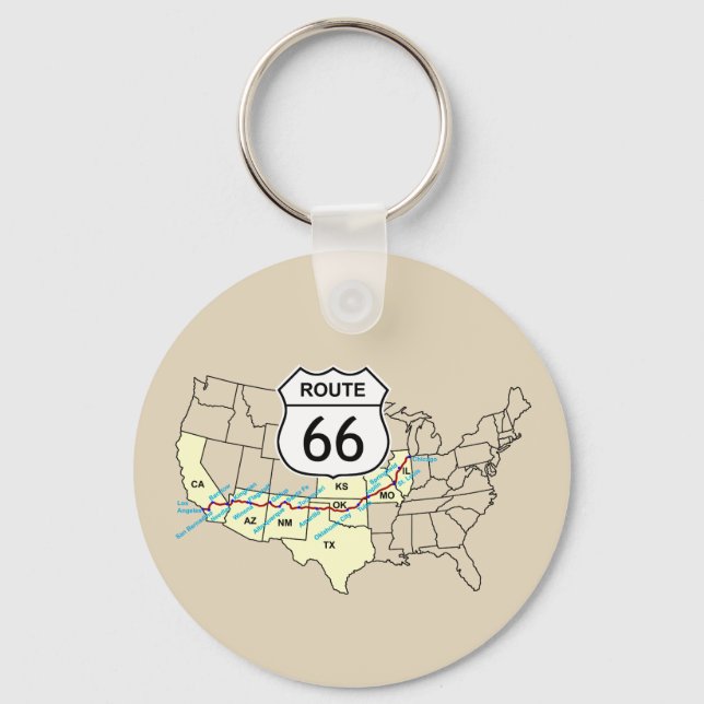 Route 66 keychain (Front)