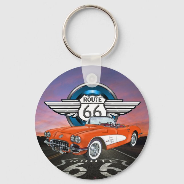 Route 66 Keychain - SRF (Front)