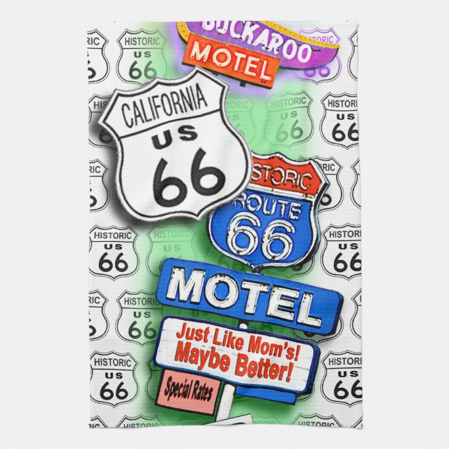 ROUTE 66 Kitchen, Bar or Bath TOWELS 1 (Vertical)