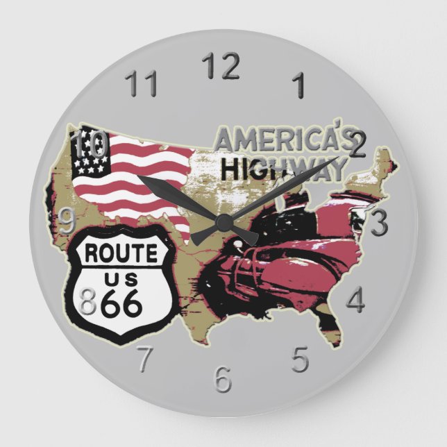 Route 66 large clock (Front)