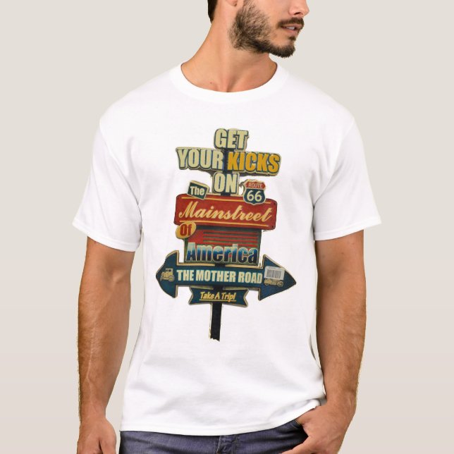 **ROUTE 66** LEGENDARY HIGHWAY T-SHIRT (Front)