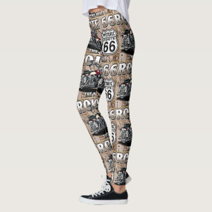 "ROUTE 66 LEGGINGS" LEGGINGS