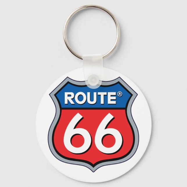 Route 66 logo keychain (Front)