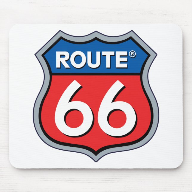 Route 66 Logo Mouse Pad (Front)