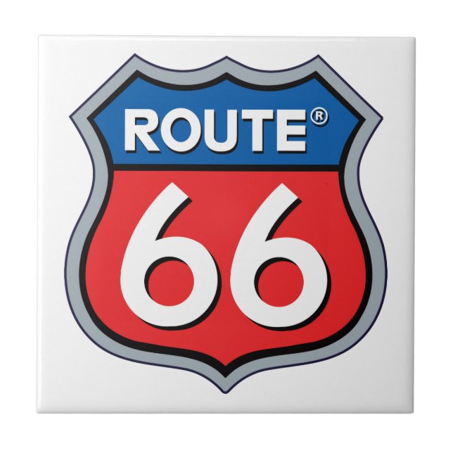 Route 66 Logo Tile (Front)