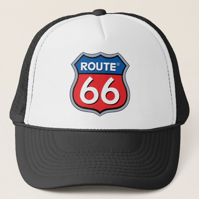 Route 66 Logo Trucker Hat (Front)