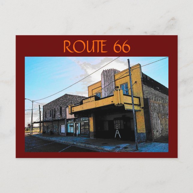 Route 66 (McLean) Postcard (Front)