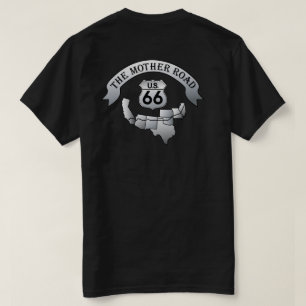 Route 66 Mère Route T-shirt homme T-shirt noir