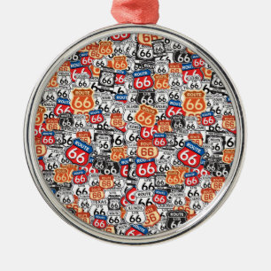 Route 66 metal ornament