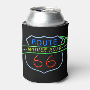 Route 66 Mother Road Neon Sign Can Cooler