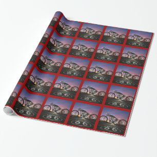 Route 66 Motorcycle - SRF Wrapping Paper