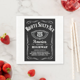 Route 66 napkin