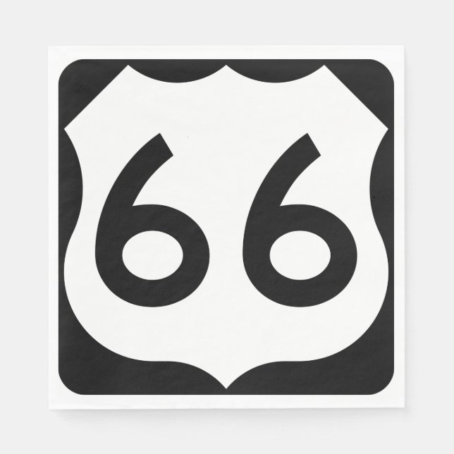 Route 66 napkin (Front)