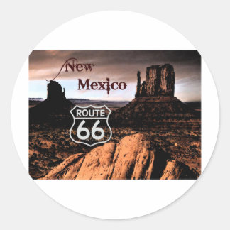 Route 66 new Mexico Classic Round Sticker