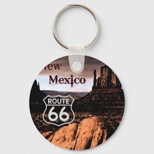 Route 66 new Mexico Keychain (Front)