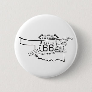 route 66 Oklahoma gifts 2 Inch Round Button
