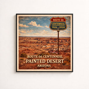 Route 66 Painted Desert Arizona   Poster