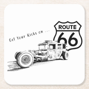 Route 66 Paper Coaster