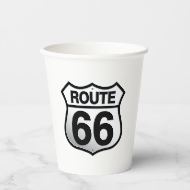 Route 66 paper cups (Front)