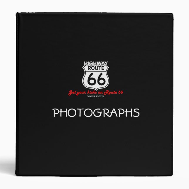 Route 66 Photograph Album Binder (Front)