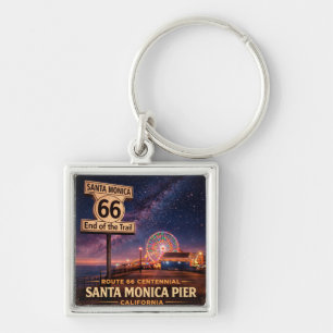 Route 66 Pier Keys Travel Keepsake Keychain