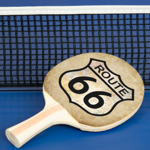 Route 66 Ping Pong Paddle
