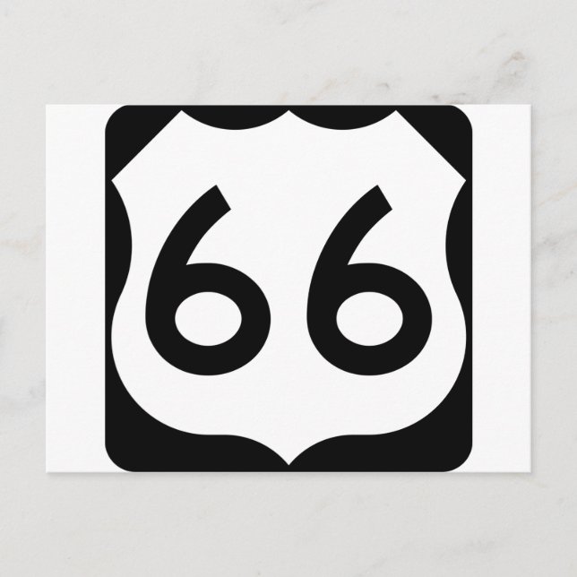 Route 66 postcard (Front)