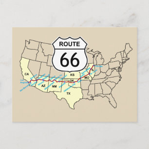 Route 66 postcard