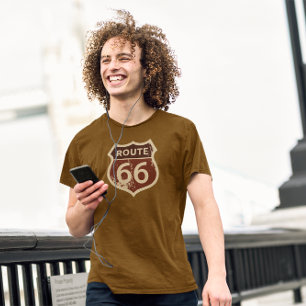 Route 66 Rétro T-shirt Vintage