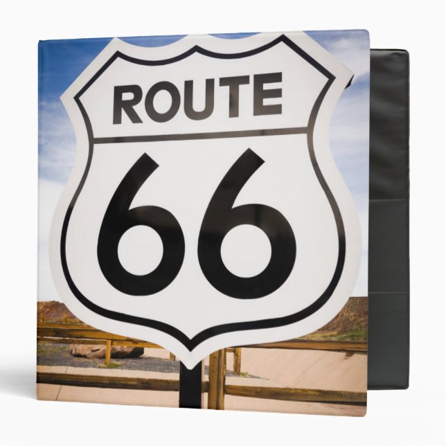 Route 66 road sign, Arizona Binder (Front/Inside)