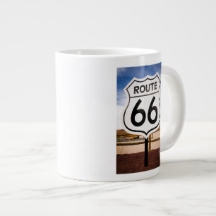 Route 66 road sign, Arizona Large Coffee Mug