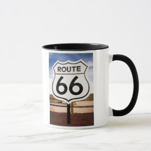 Route 66 road sign, Arizona Mug