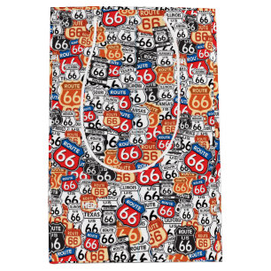 Route 66 Road Signs Medium Gift Bag
