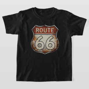 Route 66 Rusty Road Sign T-Shirt