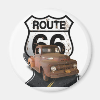 Route 66 rusty truck magnent magnet